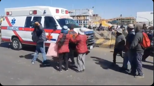 Fuerza Anticrimen busca identificar y detener al autor del ataque a una ambulancia en El Alto