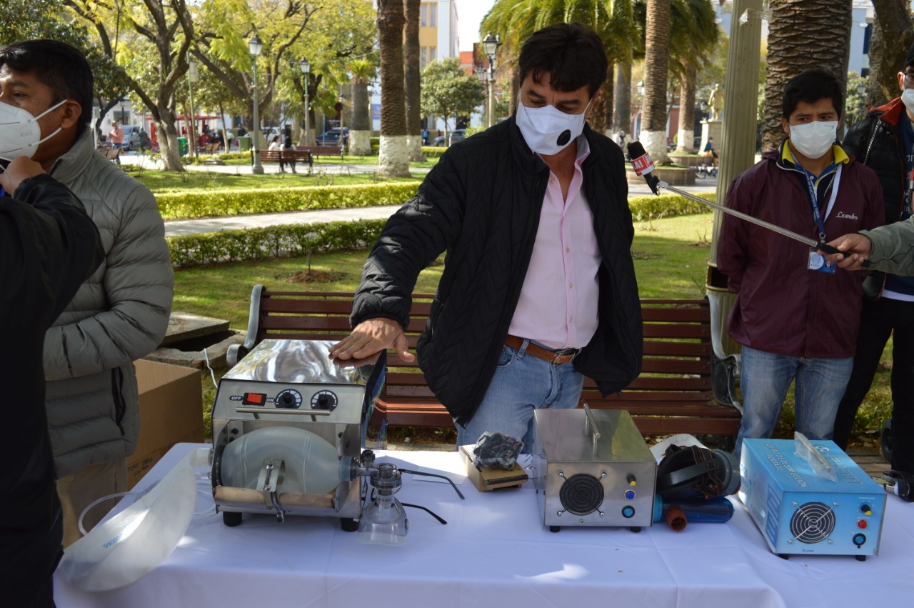 Subgobernación de Cercado presenta un respirador de emergencia fabricado en Tarija