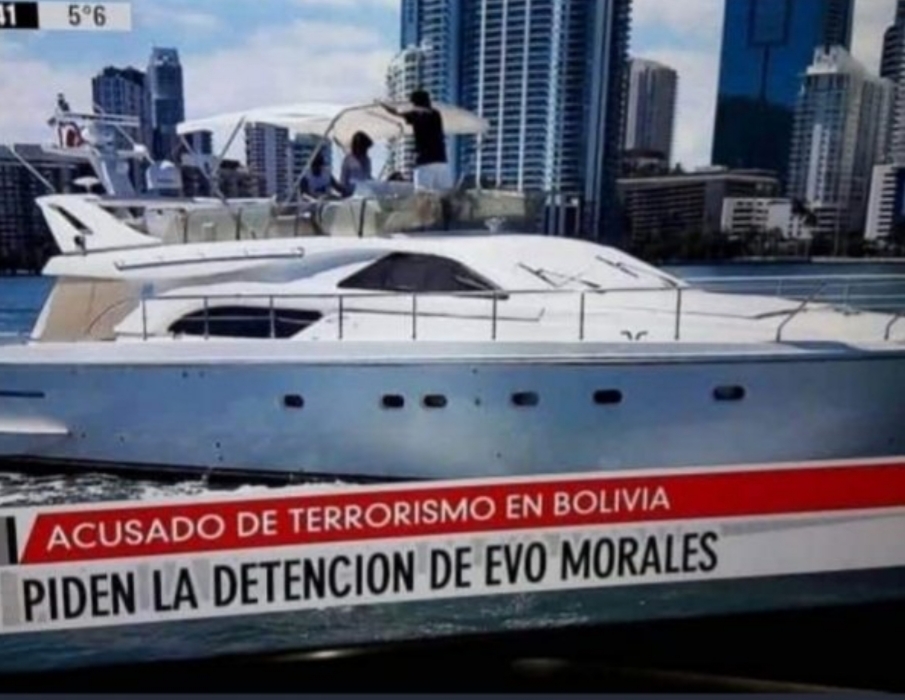 Evo Morales disfruta de yate costoso en Argentina