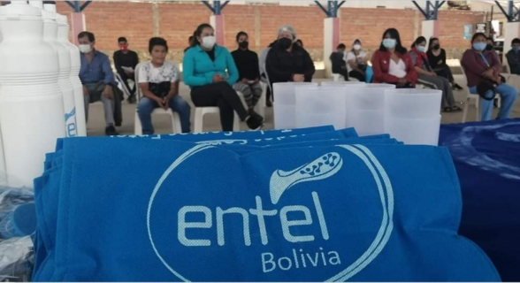 Tarija: Entel inaugura fibra óptica en la comunidad de Erquiz Oropeza del municipio San Lorenzo