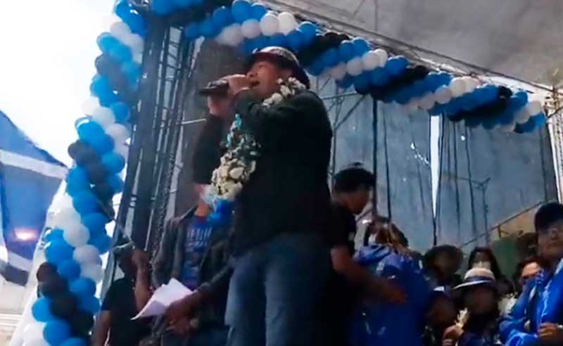 Defensoría “lamenta” llamado a convulsión y toma del poder de dirigente afín al MAS