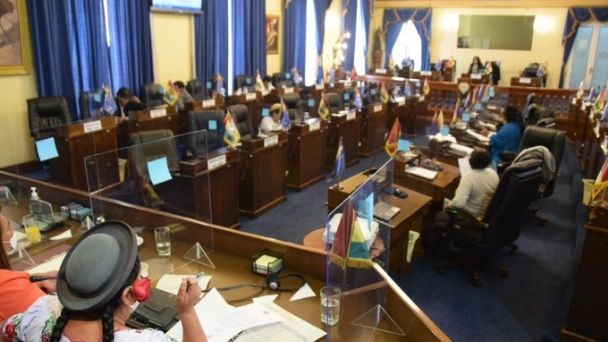 Senado sanciona ley que proclama a Arce y a Choquehuanca como presidente y vicepresidente