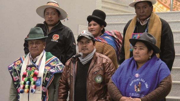 Bartolinas y campesinos de Chuquisaca, molestos con Evo Morales y su entorno