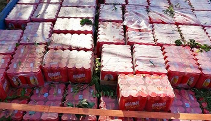 Decomisan 19.200 unidades de cerveza Brahma de contrabando