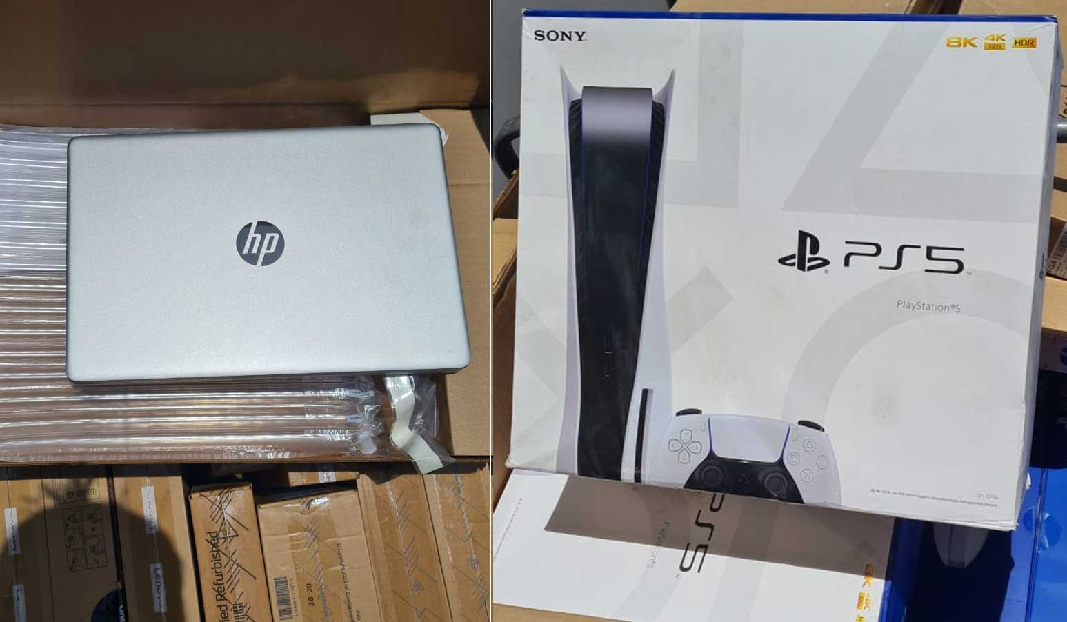 Decomisan contrabando de electrónicos, desde laptops hasta consolas Play Station 5