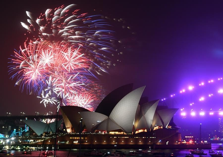 Nueva Zelanda recibió el 2021 con despliegue de fuegos artificiales