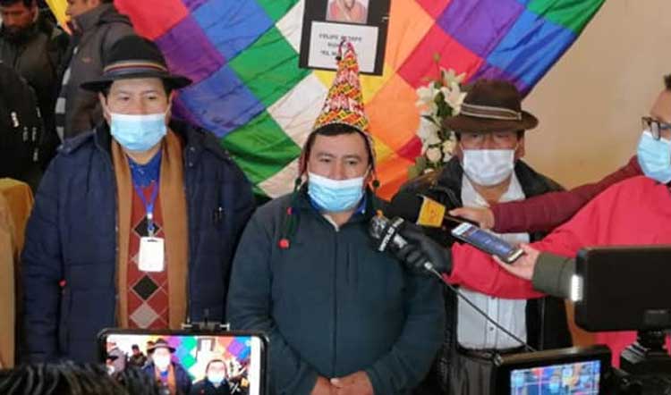 CSUTCB declara Comandante a “El Mallku” y pide hacerle un monumento en El Alto