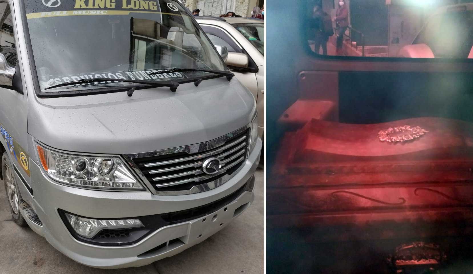 Interceptan minibús que era usado para servicios funerarios presuntamente clandestinos