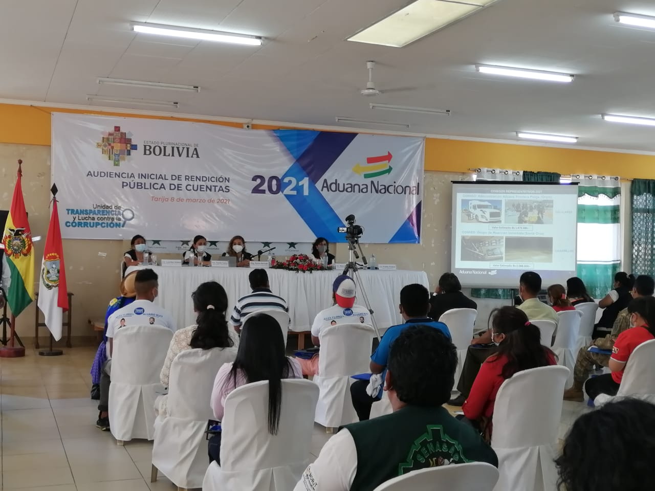 Aduana realiza audiencia de rendición pública de cuentas 2021 en Tarija