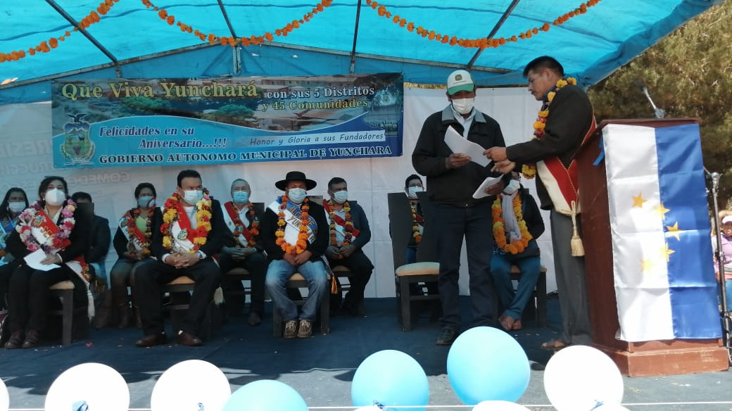 La Asamblea Departamental se suma a la celebración por el 64 aniversario de Yunchará