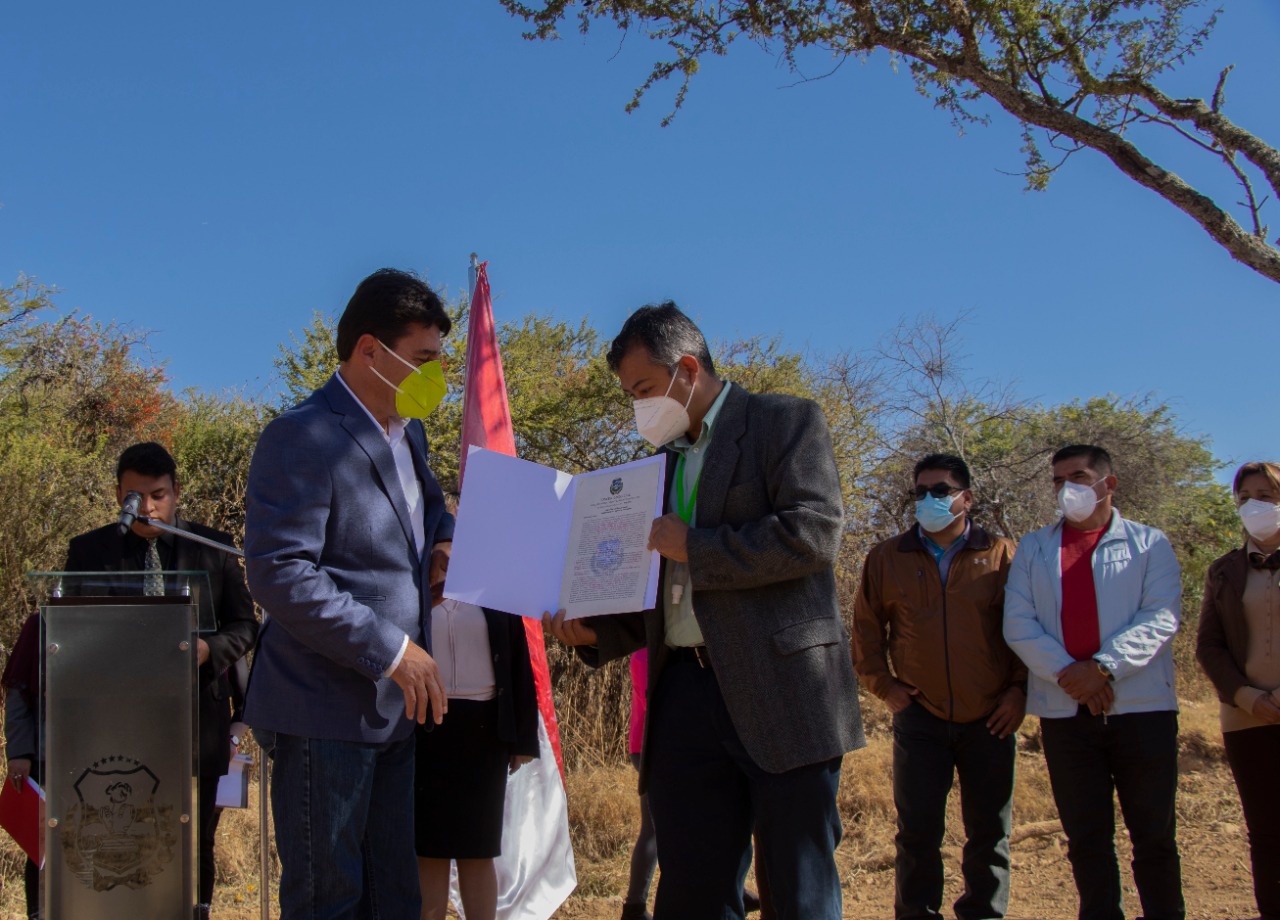 Alcalde Johnny Torres consolida la construcción de la Casa Judicial de Tarija en el Distrito 6 de la ciudad
