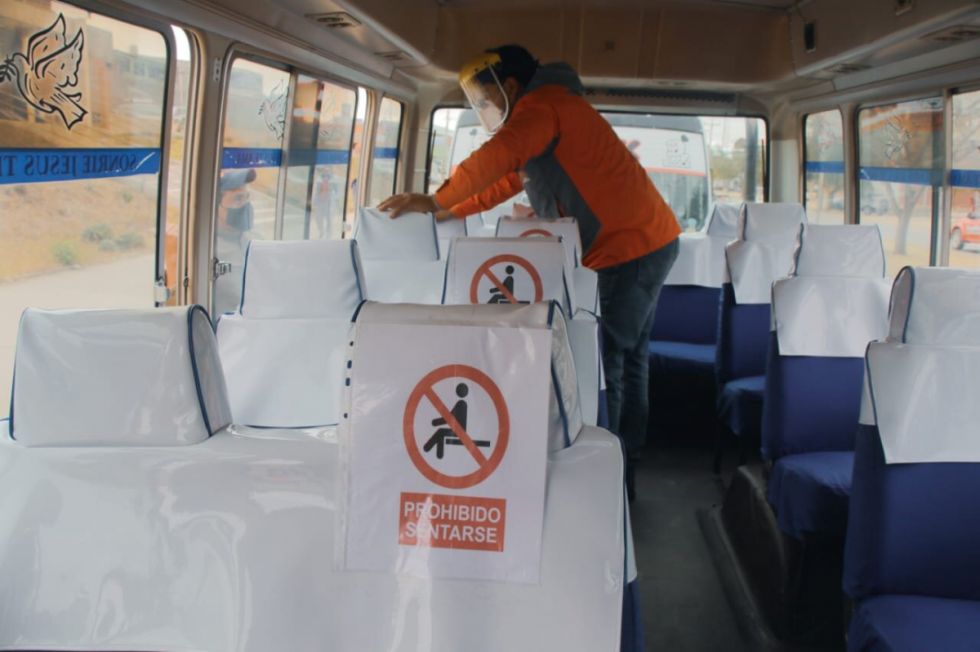 Alcaldía de Tarija realiza estricto control de bioseguridad en transporte público