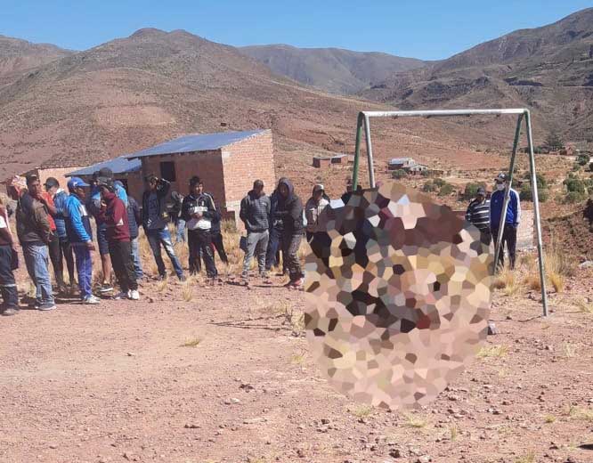 Un hombre acusado del robo de un vehículo muere quemado vivo por comunarios en Potosí