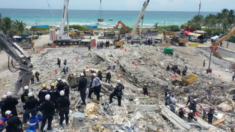 Hallaron nuevos cuerpos entre los escombros del derrumbe en Miami y la cifra de muertos creció a 32