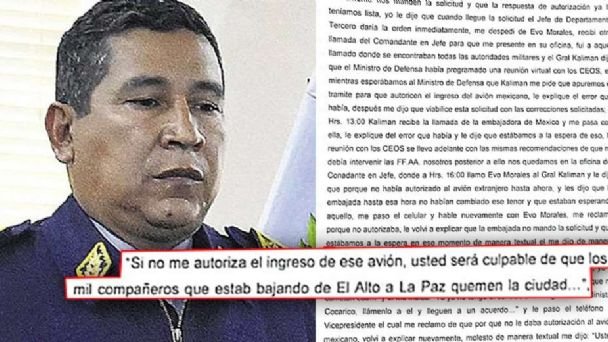 Según Terceros, Morales y García le amenazaron con el incendio de La Paz