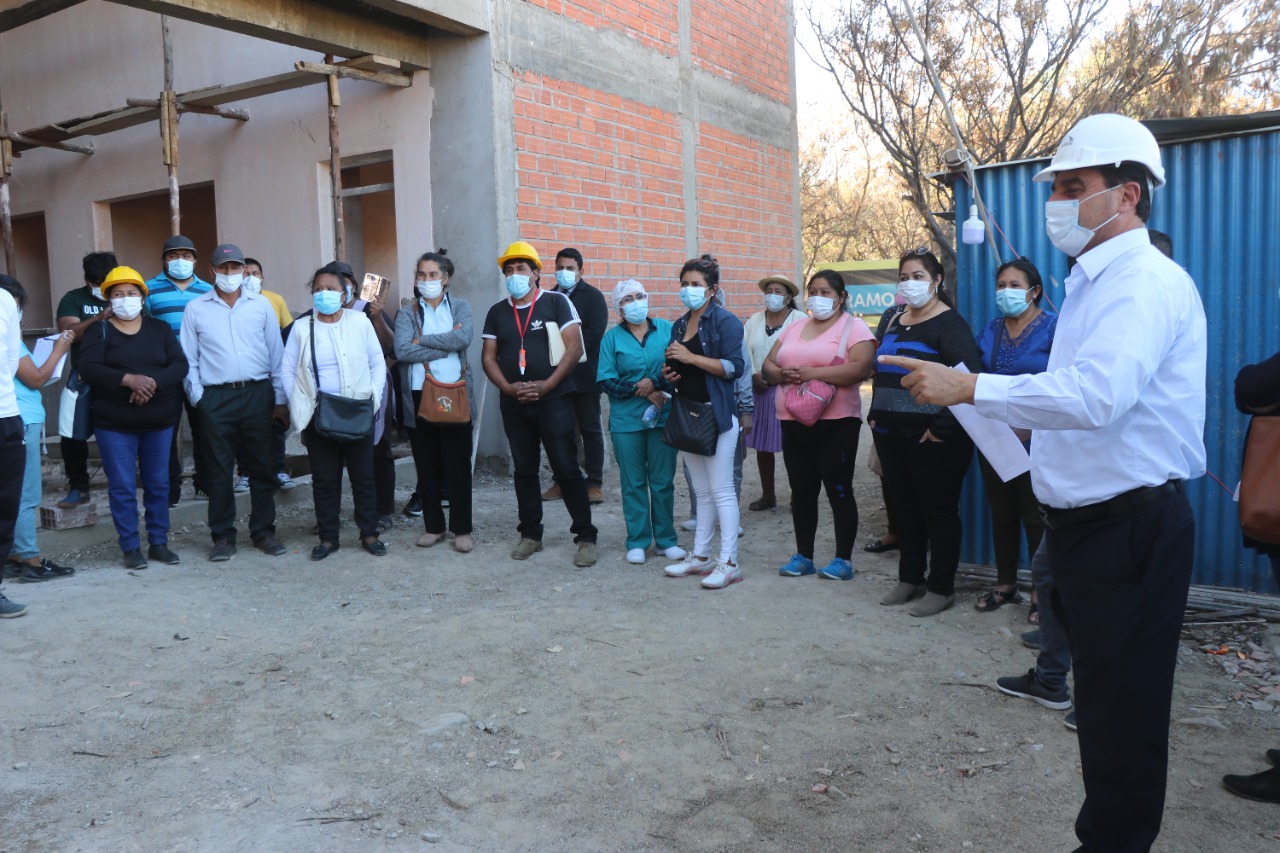 Centro de salud IV Centenario de Tarija tiene un avance del 65 %