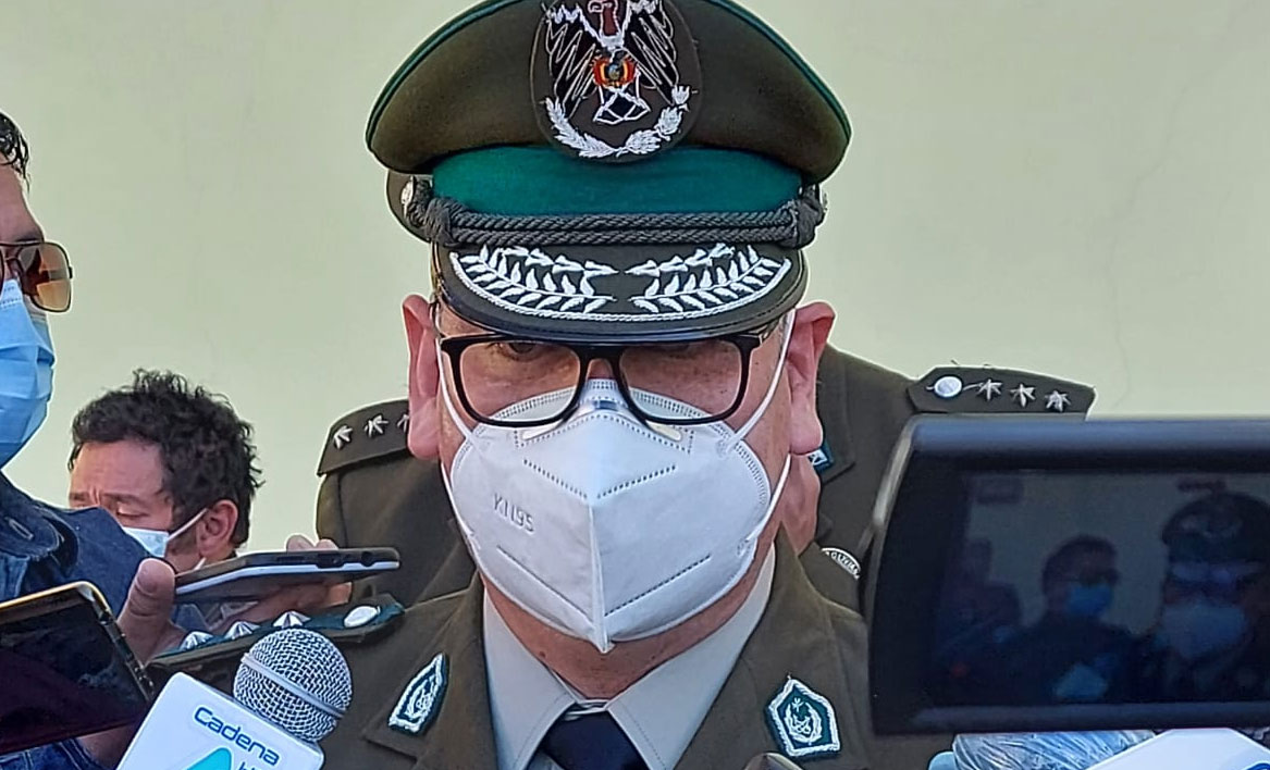 Para el Comandante, la quema de unidades policiales sería un caso en que no se pueden encontrar resultados