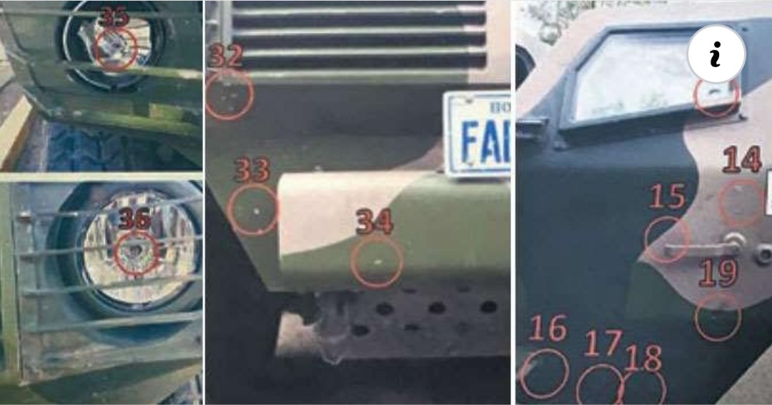 En los hechos de 2019, los tanques recibieron balas