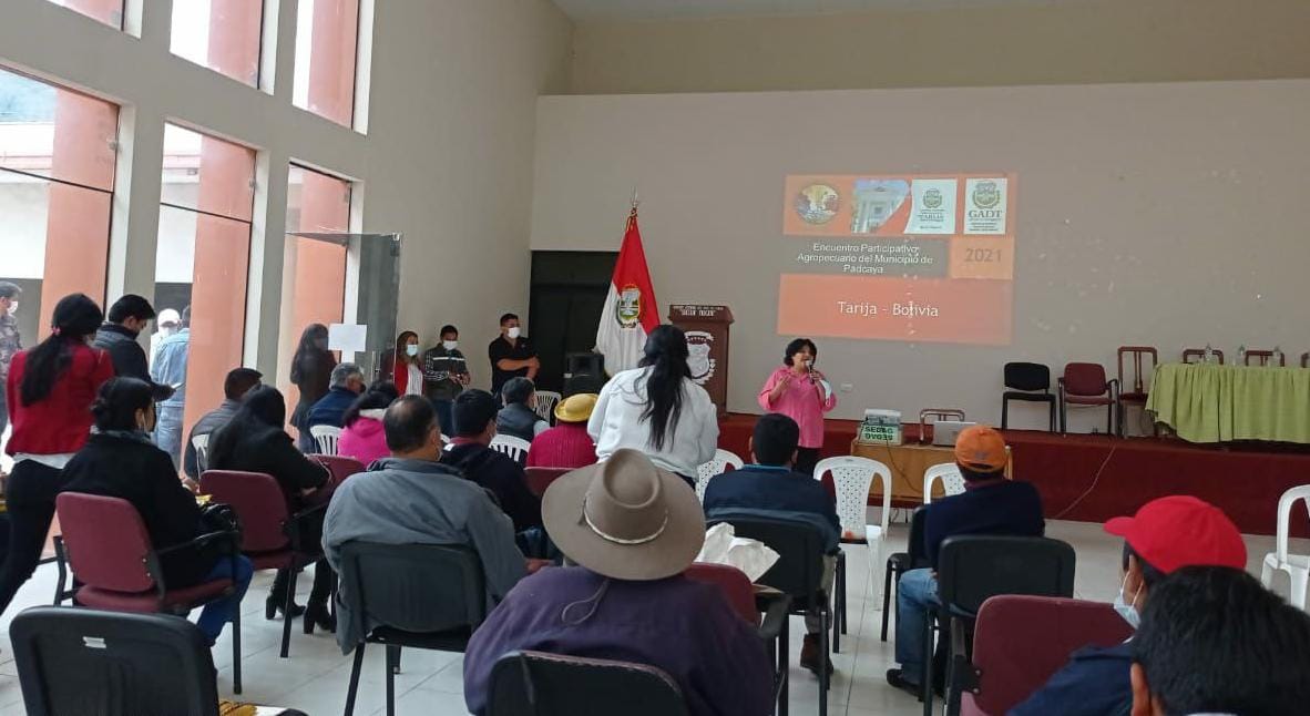Gobernación elaboró diagnóstico agropecuario en el encuentro de comunidades campesinas de Padcaya