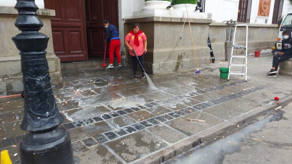 Gobernación de Tarija lamenta daños ocasionados a su edificio central, patrimonio de los tarijeños
