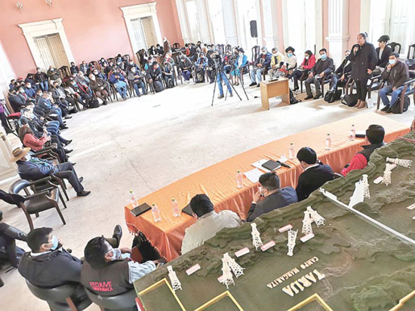 Regalías: En Chuquisaca pactaron defender el estudio de redistribución