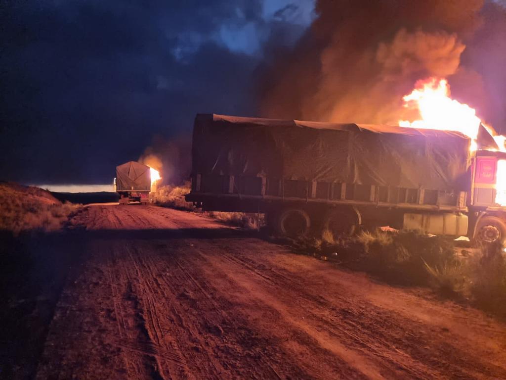 Contrabandistas en Oruro pretendieron recuperar cinco camiones usando dinamita y armas de fuego