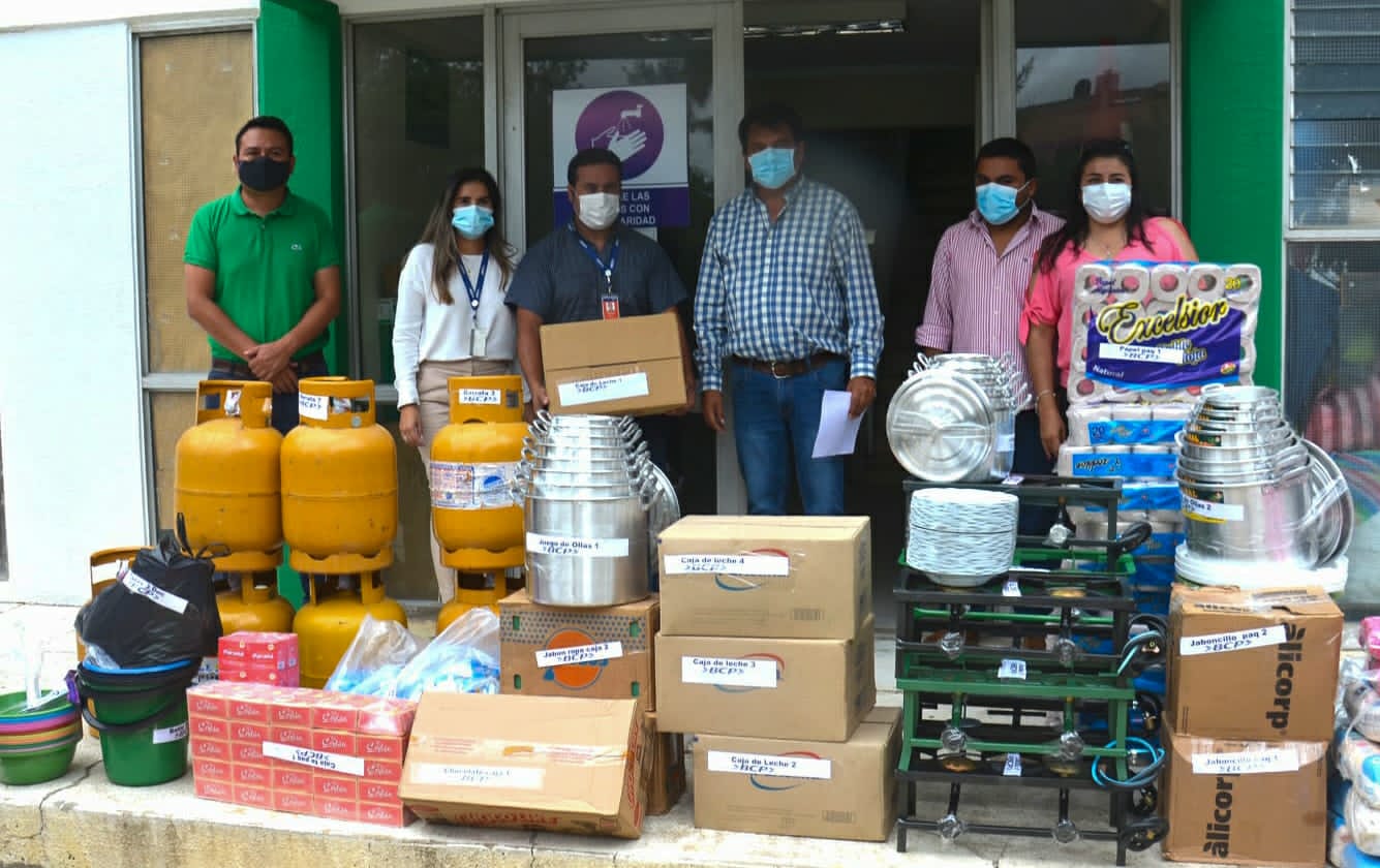 Gobernación recibe donaciones del BCP para damnificados de O´Connor