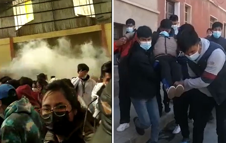 Urgente: Suman cuatro las personas fallecidas tras gasificación y avalancha en asamblea universitaria de Potosí