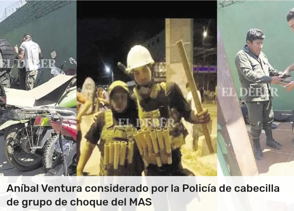 Cabecilla de grupo de choque del MAS usaba uniforme de la Policía