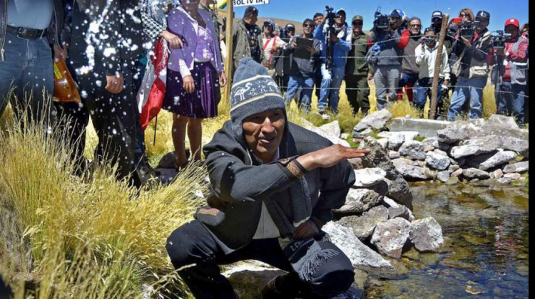 Comcipo conforma equipo jurídico para enjuiciar a Evo Morales por el Silala