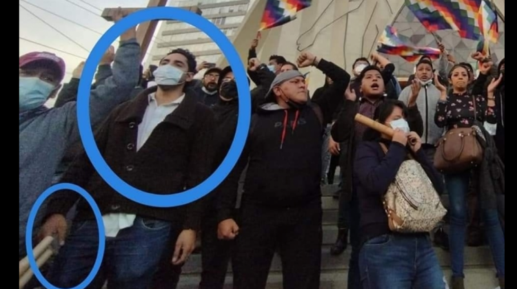 Funcionario de la ANH admite participación en contramarcha que agredió a cívicos en La Paz