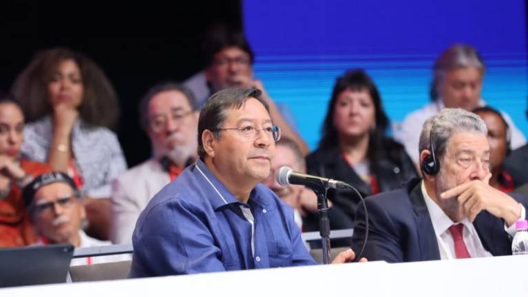 En Venezuela, Arce no llamó “comandante” a Evo y dijo que importa más la mayoría que la minoría