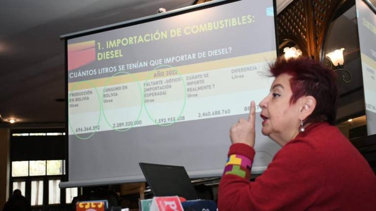 Exministra Morales denuncia millonaria pérdida en YPFB por “sobreimportación” de combustibles