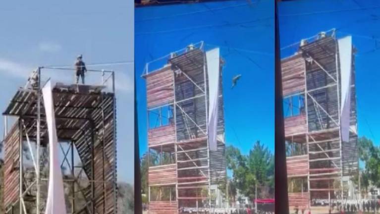 Dos cadetes sufren lesiones graves tras caída en demostración del “salto de la muerte”