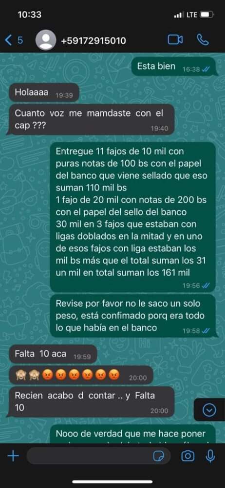 “El ministro Santos quería todas las coimas para él; si faltaba un peso, decía: me están robando”