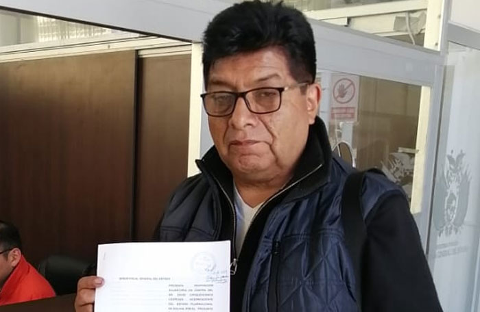 Diputado ‘evista’ formaliza acusación contra el Vicepresidente para juicio de responsabilidades