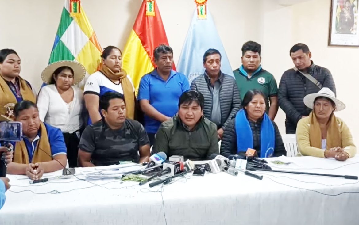 Trópico advierte con paralizar el país si Evo es inhabilitado: ‘que se atenga a las consecuencias Lucho Arce’