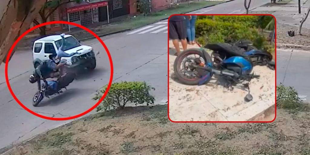 Motociclista perdió la pierna tras chocar con un vehículo cuando iba con su pareja