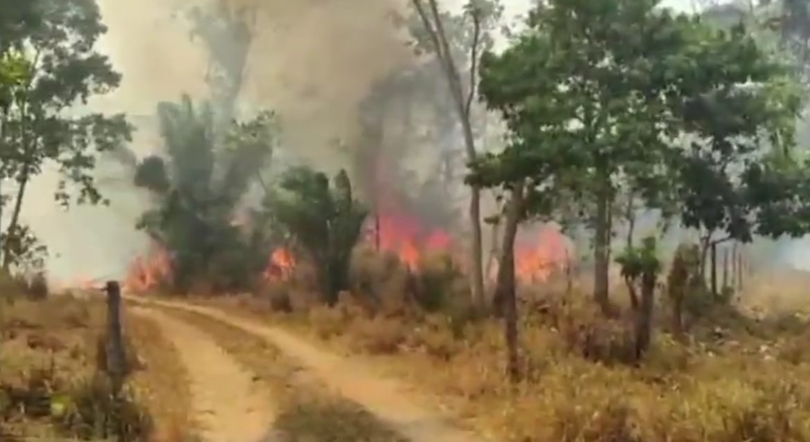 Evacúan a dos comunidades indígenas de San Buenaventura por cercanía de los incendios