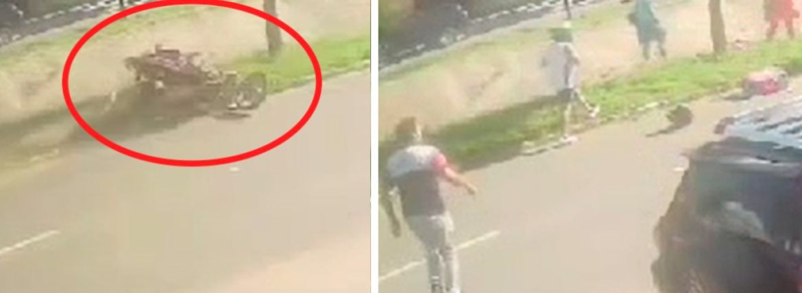 Un delivery muere al impactar contra un árbol tras ser chocado por detrás por un auto, según testigos