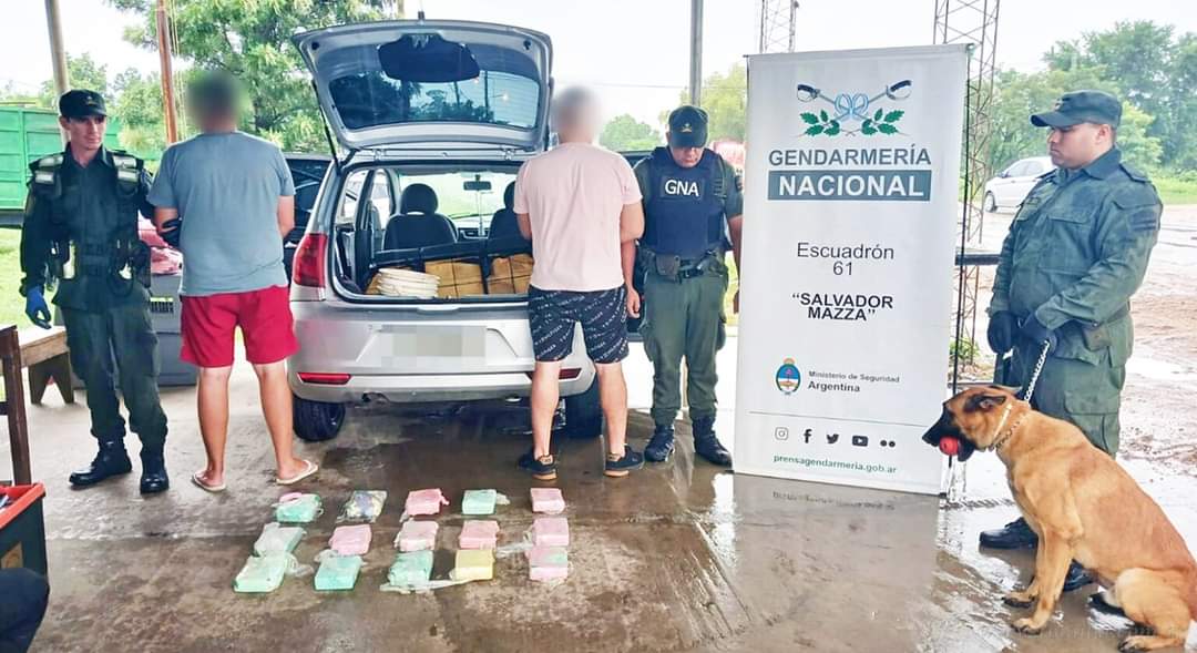 Dos personas fueron detenidas con varios kilos de drogas en la frontera de Yacuiba