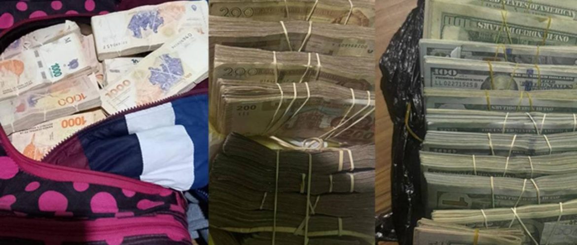 Tarija: Detienen a una pareja que transportaba sin respaldo miles de dólares, bolivianos y 8 millones de pesos argentinos