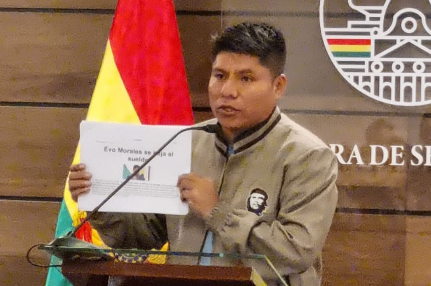 Loza: Si Evo fuese millonario estaría viviendo como Goni en Estados Unidos