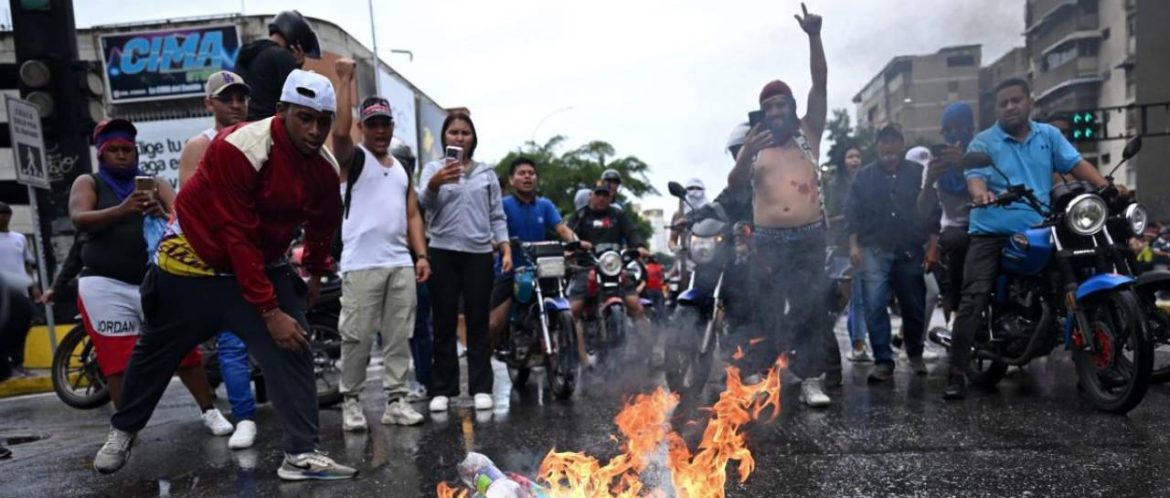 “¡Que entregue el poder!”: protestas contra reelección de Maduro en Venezuela