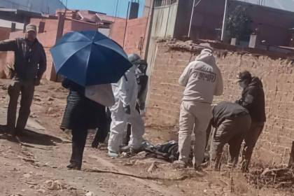 Buscan identificar al hombre encontrado muerto dentro de un saco de yute en El Alto