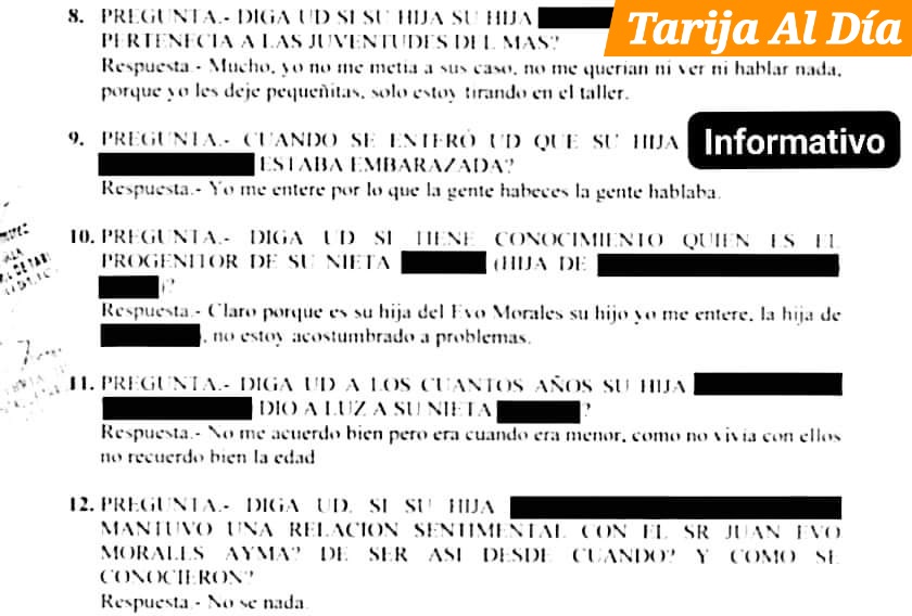 Padre de la víctima confirma que su nieta es hija de Evo Morales