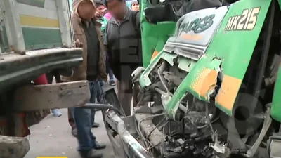 Dos heridos tras grave accidente en la zona Villa Fátima