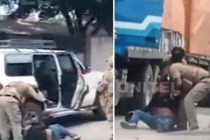 Agentes aduaneros reducen con descargas eléctricas y gas pimienta a chofer de un camión con presunto contrabando