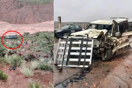 Reportan entre 15 a 20 fallecidos tras embarrancamiento de un bus en la ruta Oruro-Potosí