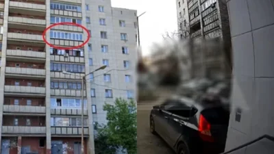 Increíble: Anciana cayó desde un sexto piso sobre un auto, se levantó y caminó como si nada
